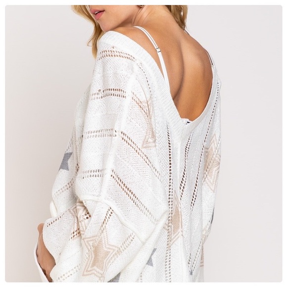 POL Color in Stars Spring Sweater Top - Picture 12 of 16